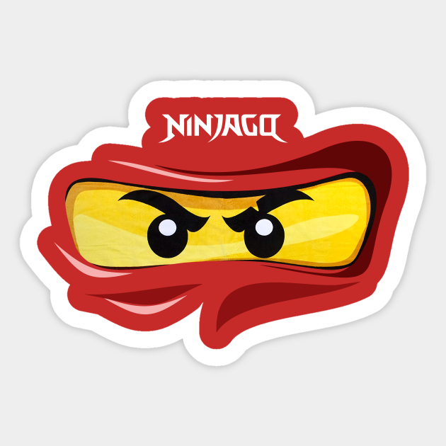 Ninjago Eyes Red Ninja Fanart Fanmade Ninjago Sticker Teepublic 